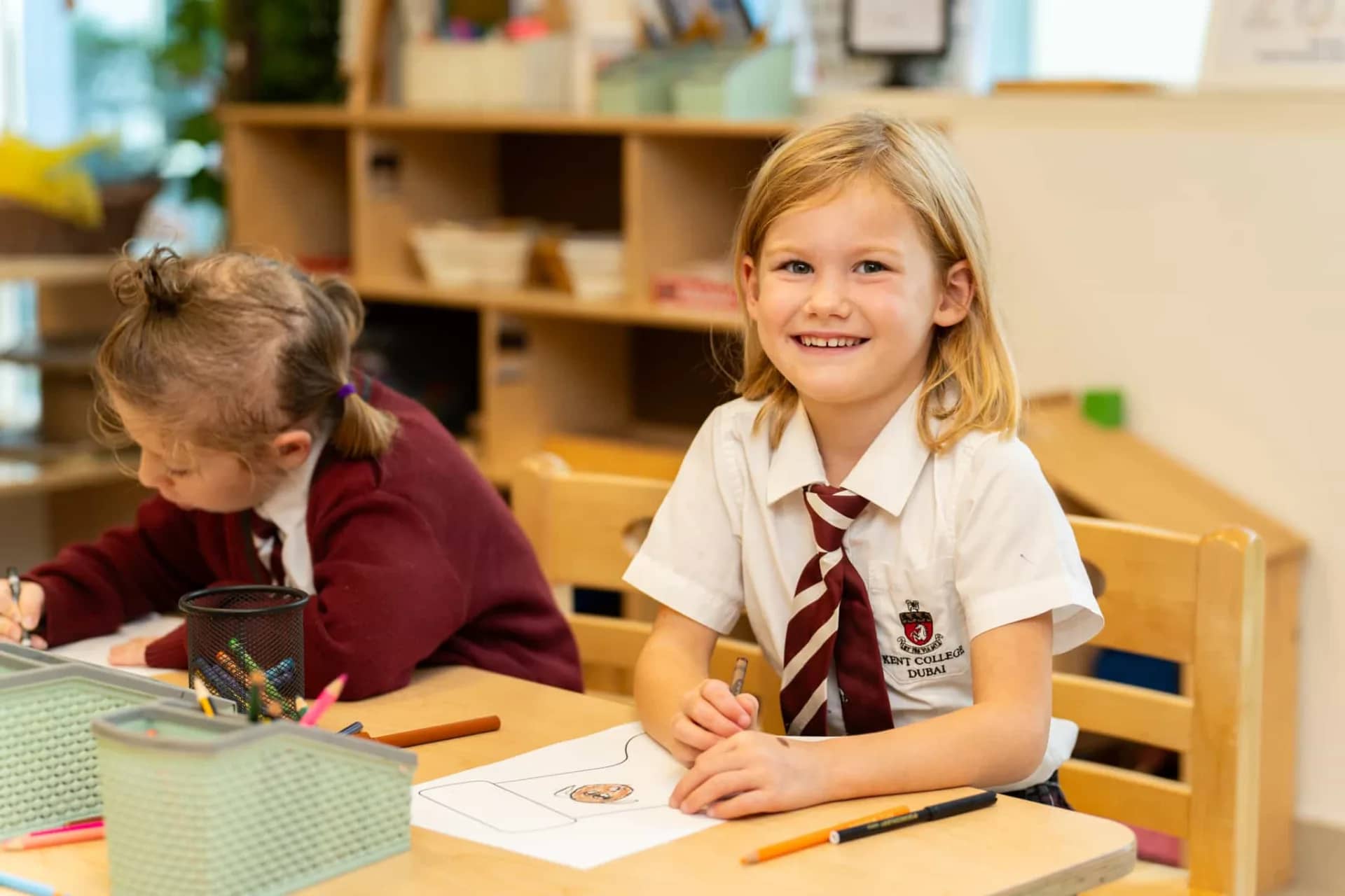 Student portrait during a classroom shoot